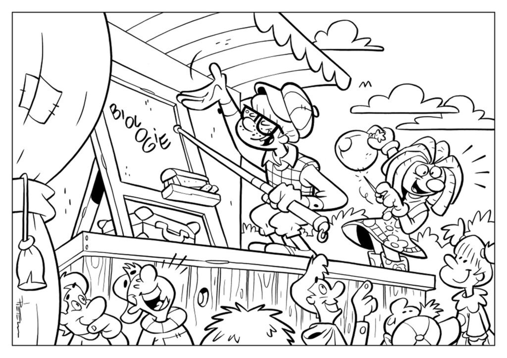 Kleurplaat Oud Valkeveen - Theater