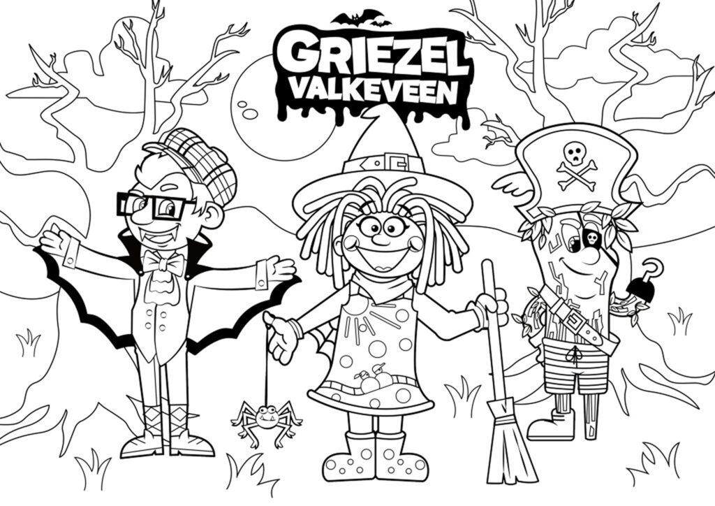 Kleurplaat Oud Valkeveen - Griezel